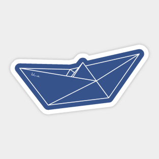 Paper boat Sticker